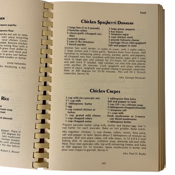 Vintage The Jackson Mississippi Cookbook Spiral-Bound 1977 Symphony League - Picture 6 of 11